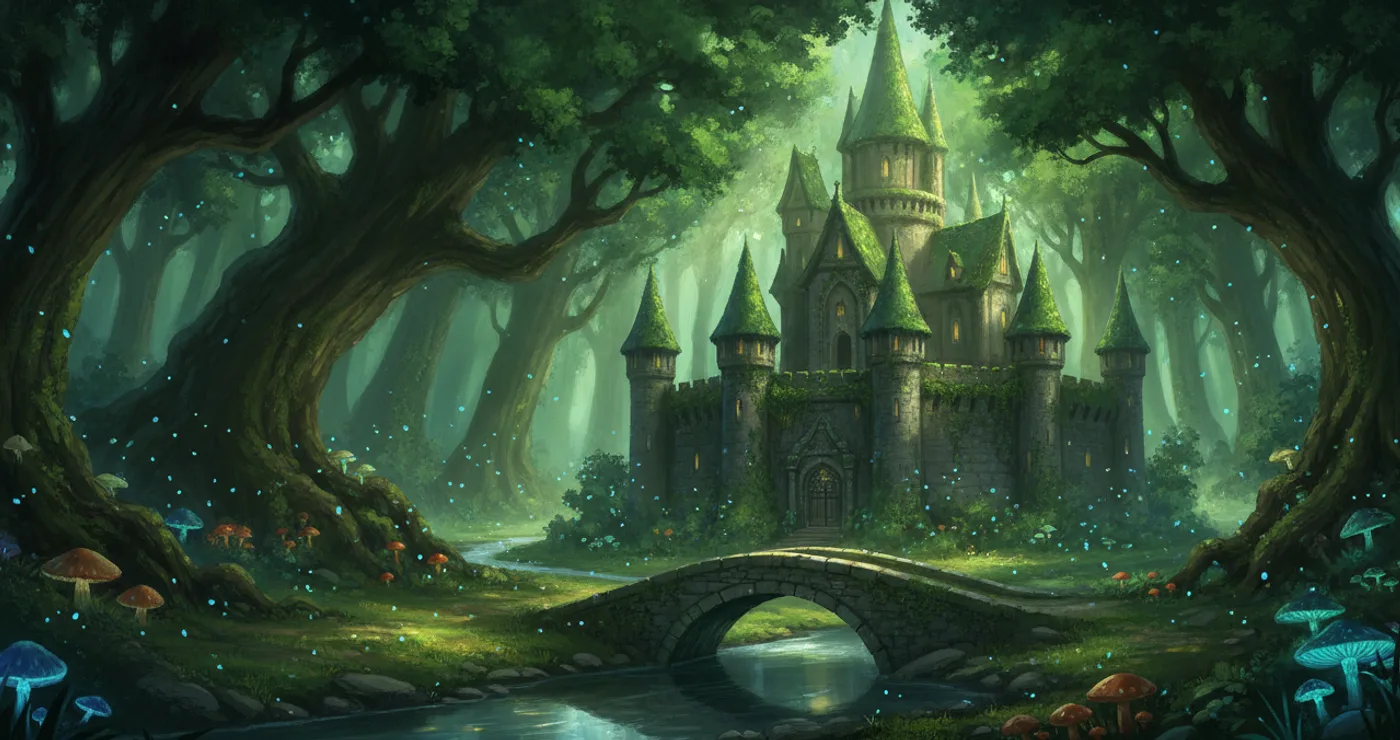 A painting of the The Forest Kingdom