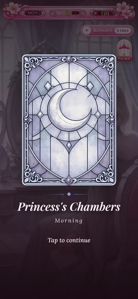 Her house sigil on a scene card