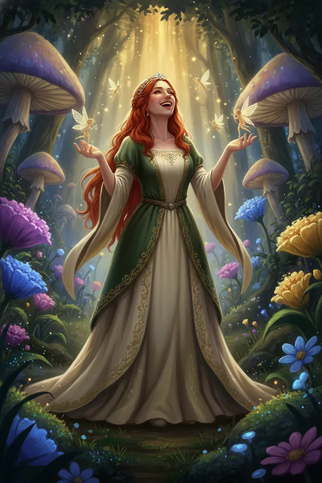 The hidden glade: a painted story scene